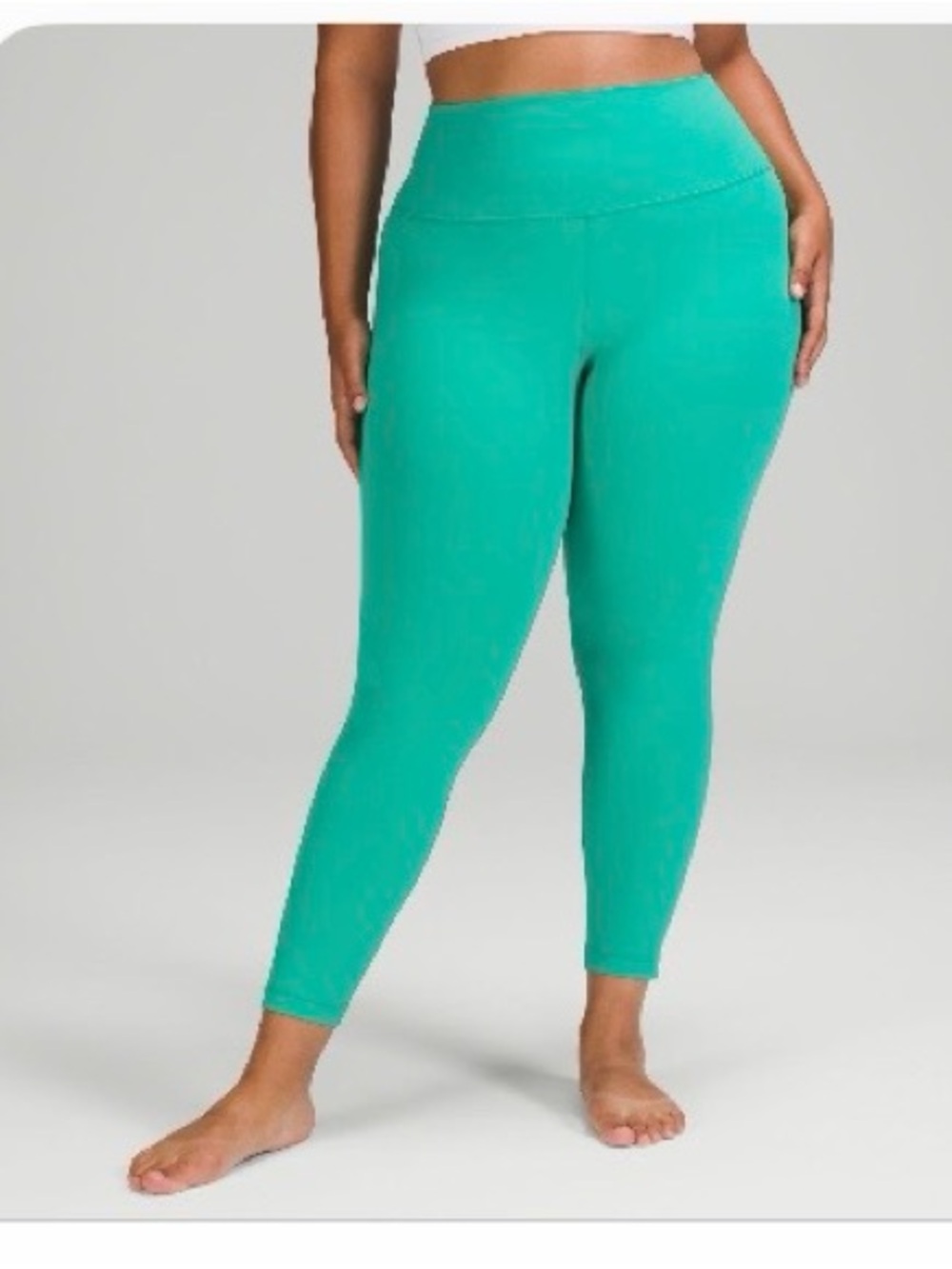 Lululemon Align High-Rise Pant 25” Maldives Green Leggings | Size 12 | EUC